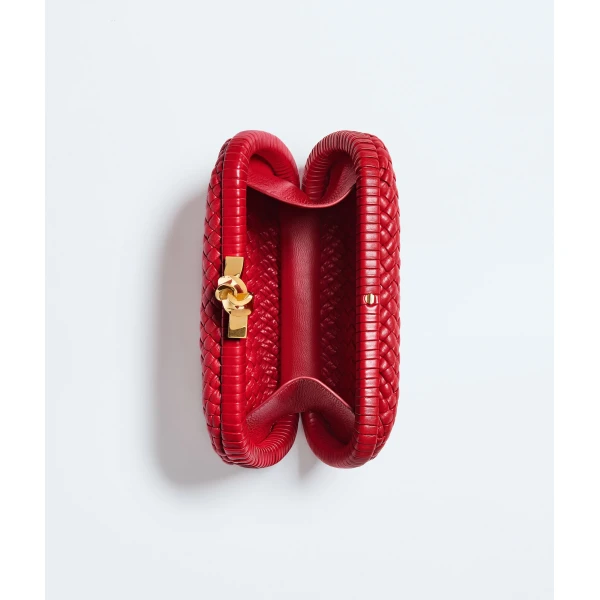 Khaite Women's Soft Knot in Cardinal - Red Clutch Bags - The Lotus Tote Bag - Shop at Coveti