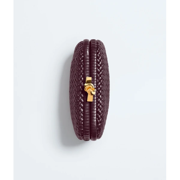 Khaite Women's Soft Knot in Deep mahogany - Red Clutch Bags - The Lotus Tote Bag - Shop at Coveti