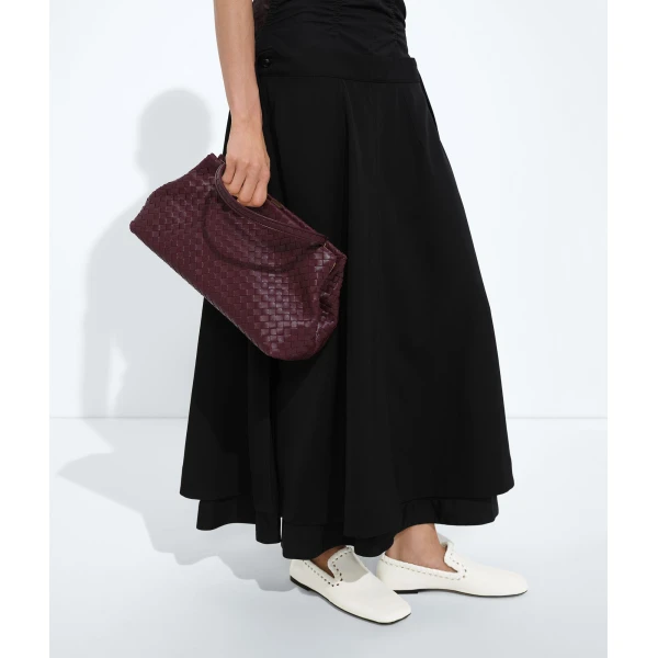 Khaite Women's The 1998 in Deep mahogany - Red Shoulder & Crossbody Bags - The Lotus Tote Bag - Shop at Coveti