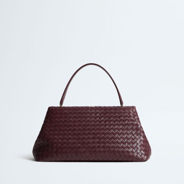 Khaite Women's The 1998 in Deep mahogany - Red Shoulder & Crossbody Bags - The Lotus Tote Bag - Shop at Coveti