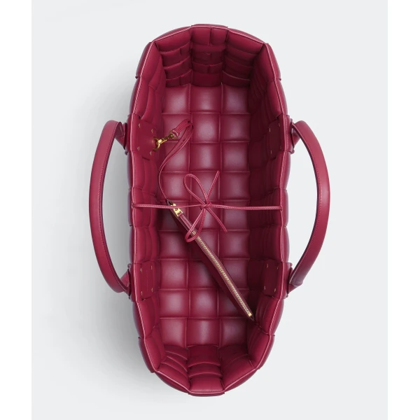 Khaite Women's Tote Bag in Amaranto - Red Totes & Top-Handle Bags - The Lotus Tote Bag - Shop at Coveti