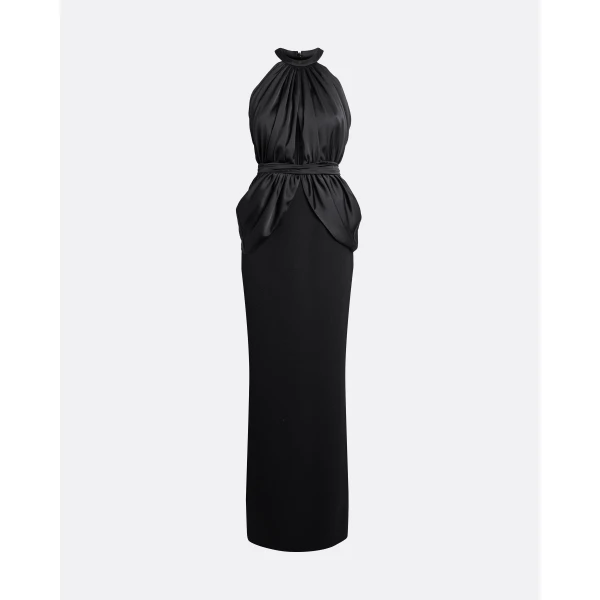 Safiyaa Amereis Long Dress In Black, view 2