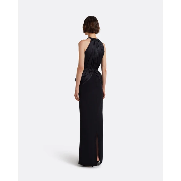 Safiyaa Amereis Long Dress In Black, view 4
