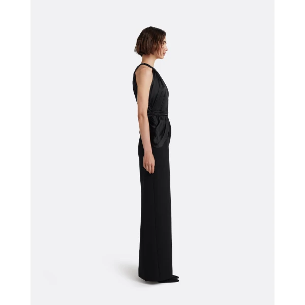 Safiyaa Amereis Long Dress In Black, view 6