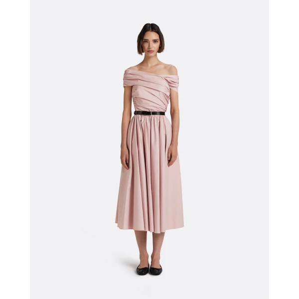 Safiyaa Appolline Midi Dress In Soft Pink, view 2