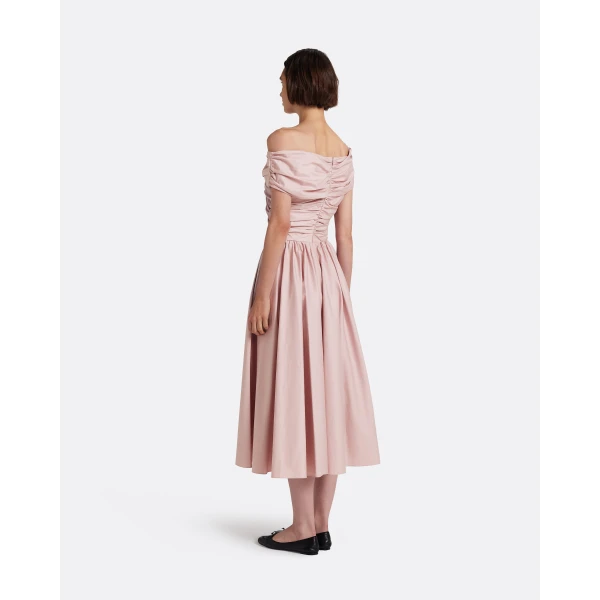 Safiyaa Appolline Midi Dress In Soft Pink, view 4