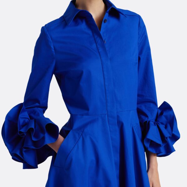 Safiyaa Belisse Midi Dress In Marrakech -  - Demi-Couture Evening Wear at Coveti