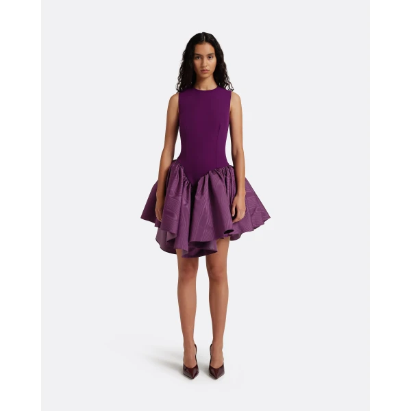 Safiyaa Camille Mini Dress In Currant, view 3