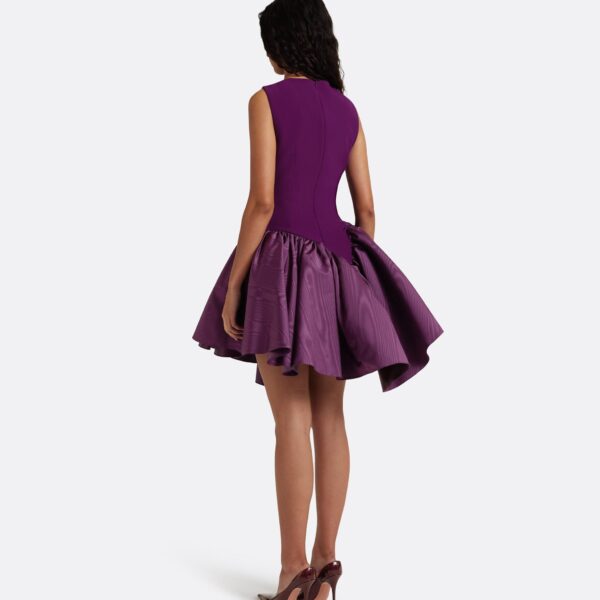 Safiyaa Camille Mini Dress In Currant -  - Demi-Couture Evening Wear at Coveti
