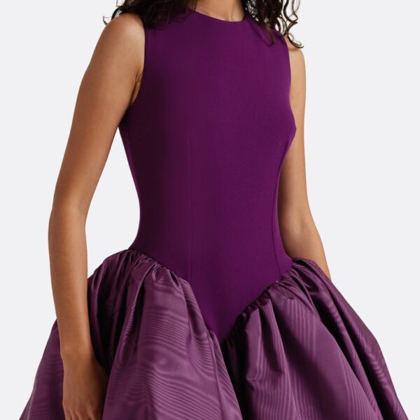 Safiyaa Camille Mini Dress In Currant -  - Demi-Couture Evening Wear at Coveti