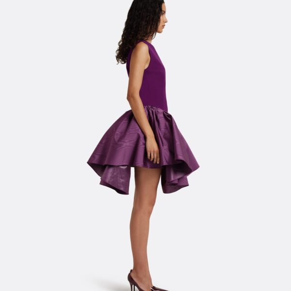 Safiyaa Camille Mini Dress In Currant -  - Demi-Couture Evening Wear at Coveti