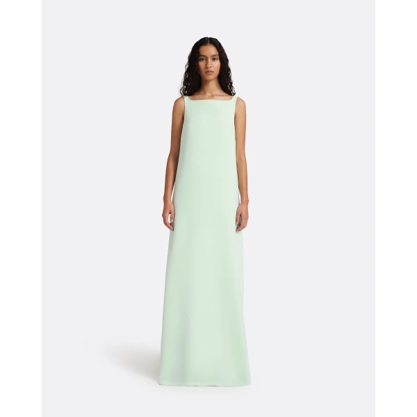 Safiyaa Cielle Long Dress In Sea Glass, view 3