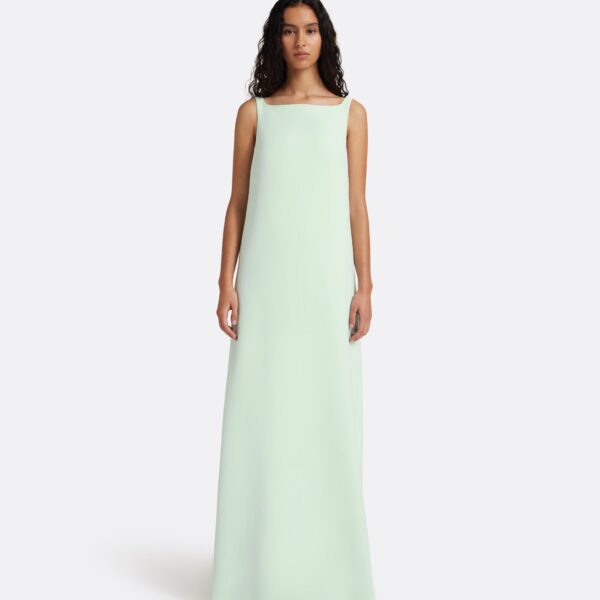 Safiyaa Cielle Long Dress In Sea Glass -  - Demi-Couture Evening Wear at Coveti
