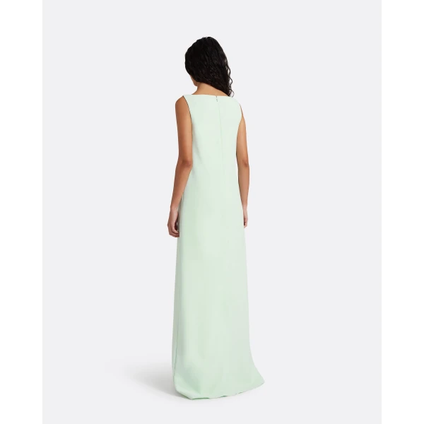 Safiyaa Cielle Long Dress In Sea Glass, view 4