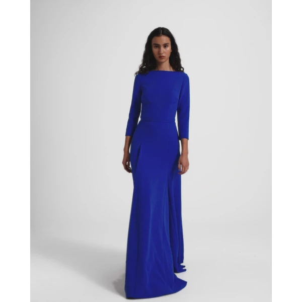 Safiyaa Emilia Long Dress In Marrakech -  - Demi-Couture Evening Wear at Coveti