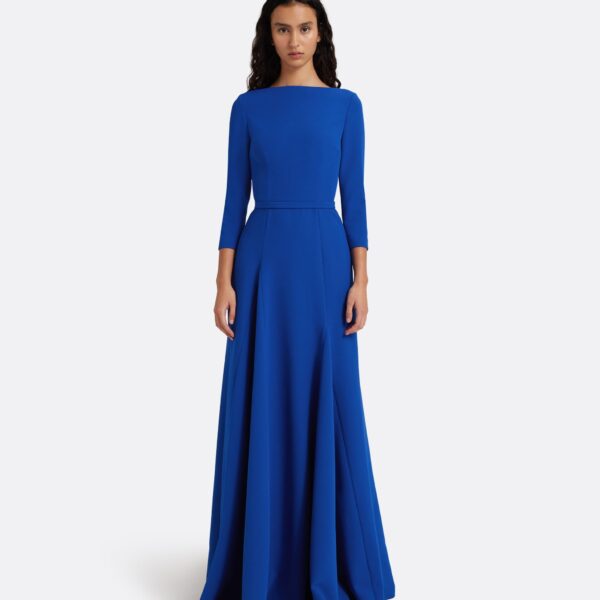 Safiyaa Emilia Long Dress In Marrakech -  - Demi-Couture Evening Wear at Coveti