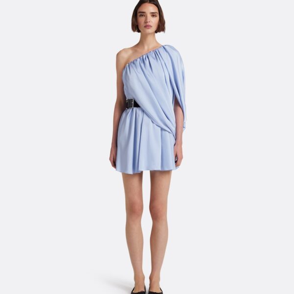 Safiyaa Flourine Mini Dress In Soft Sky -  - Demi-Couture Evening Wear at Coveti