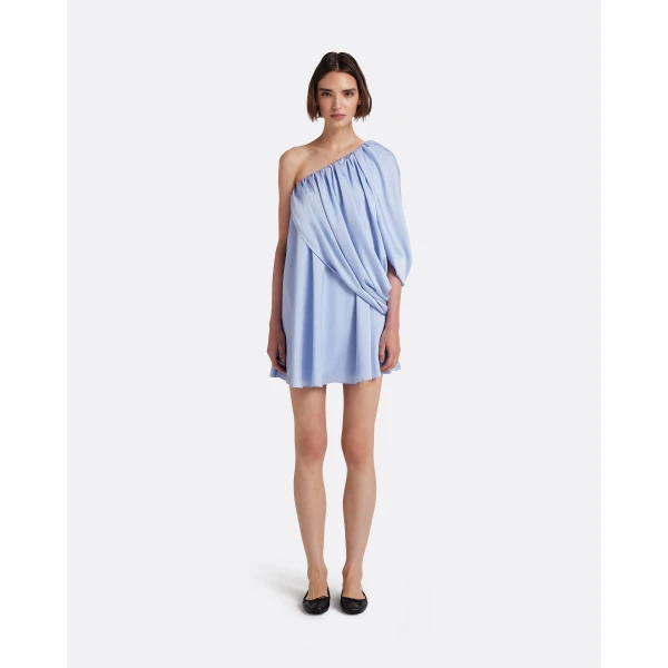 Safiyaa Flourine Mini Dress In Soft Sky, view 3