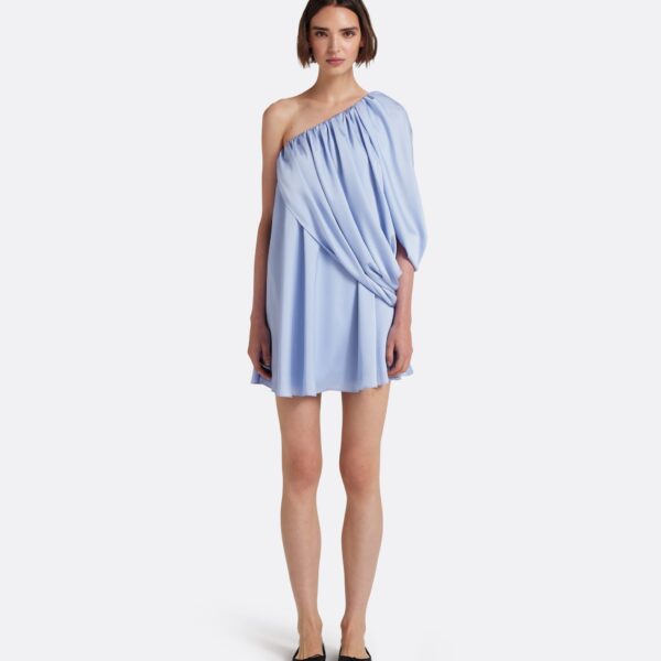 Safiyaa Flourine Mini Dress In Soft Sky -  - Demi-Couture Evening Wear at Coveti