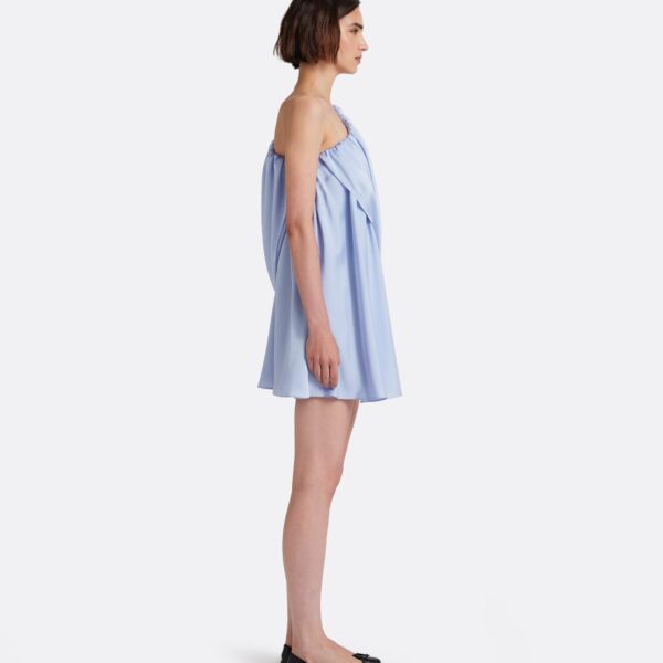 Safiyaa Flourine Mini Dress In Soft Sky -  - Demi-Couture Evening Wear at Coveti