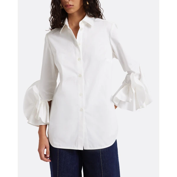 Safiyaa Joanne Shirt In Ivory, view 6