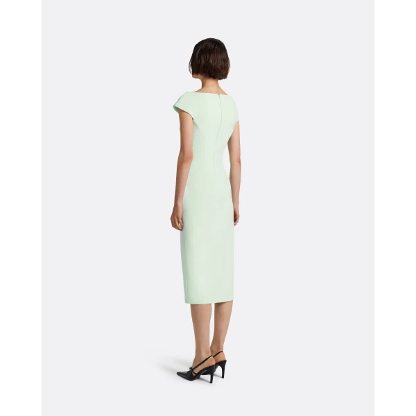 Safiyaa Klea Midi Dress In Sea Glass, view 4