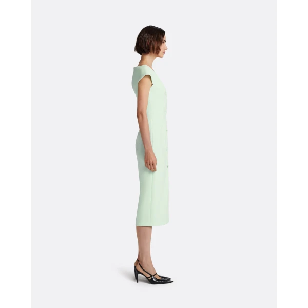 Safiyaa Klea Midi Dress In Sea Glass, view 6