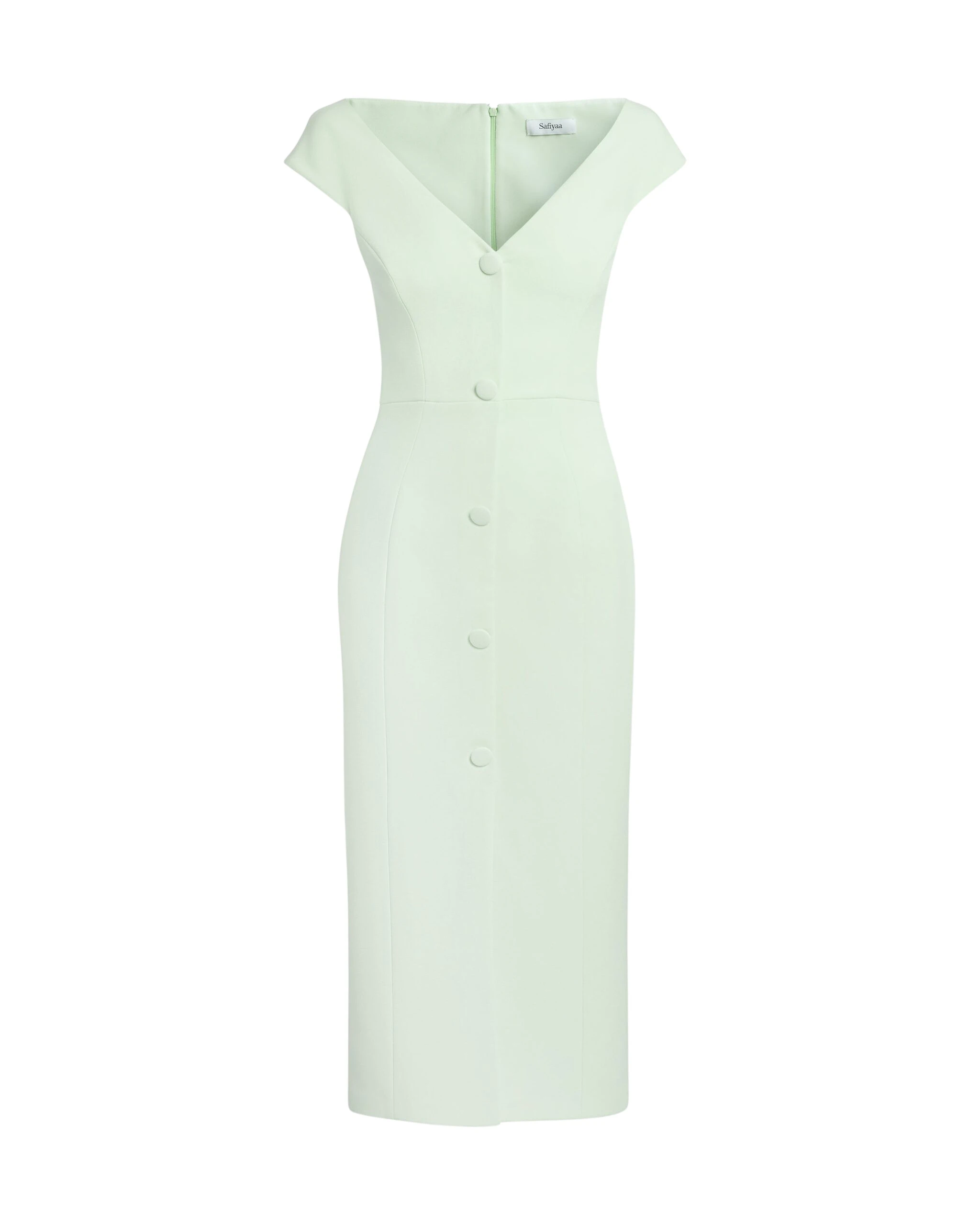 Safiyaa-Klea-Midi-Dress-In-Sea-Glass-Coveti-scaled25602_nobg Safiyaa Klea Midi Dress In Sea Glass - - Demi-Couture Evening Wear at Coveti