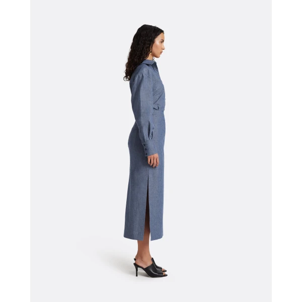 Safiyaa Kyoto Skirt In Blue Blend, view 6