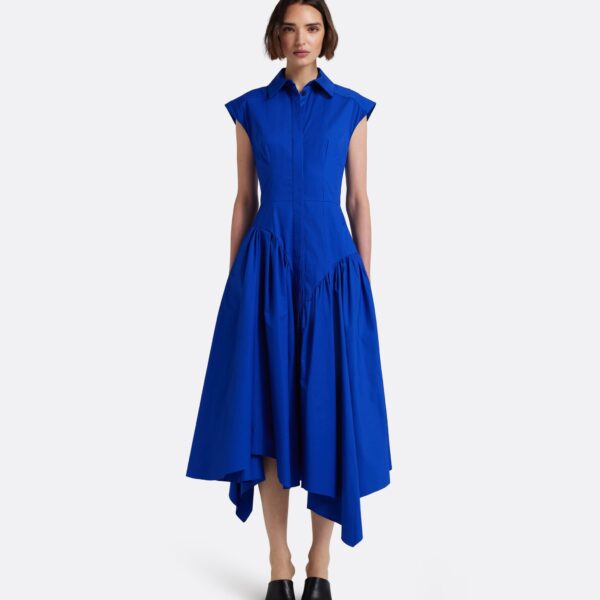 Safiyaa Ludavine Midi Dress In Marrakech -  - Demi-Couture Evening Wear at Coveti