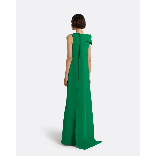 Safiyaa Mallory Long Dress In Jewel Green, view 4