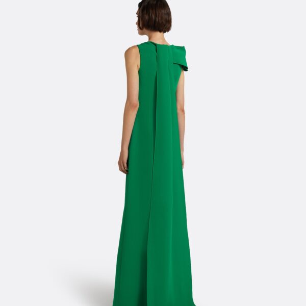Safiyaa Mallory Long Dress In Jewel Green -  - Demi-Couture Evening Wear at Coveti