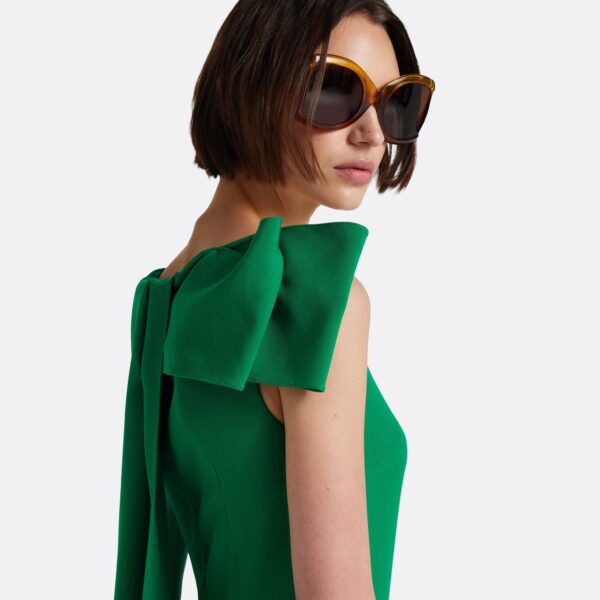 Safiyaa Mallory Long Dress In Jewel Green -  - Demi-Couture Evening Wear at Coveti