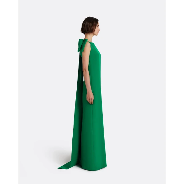 Safiyaa Mallory Long Dress In Jewel Green, view 6