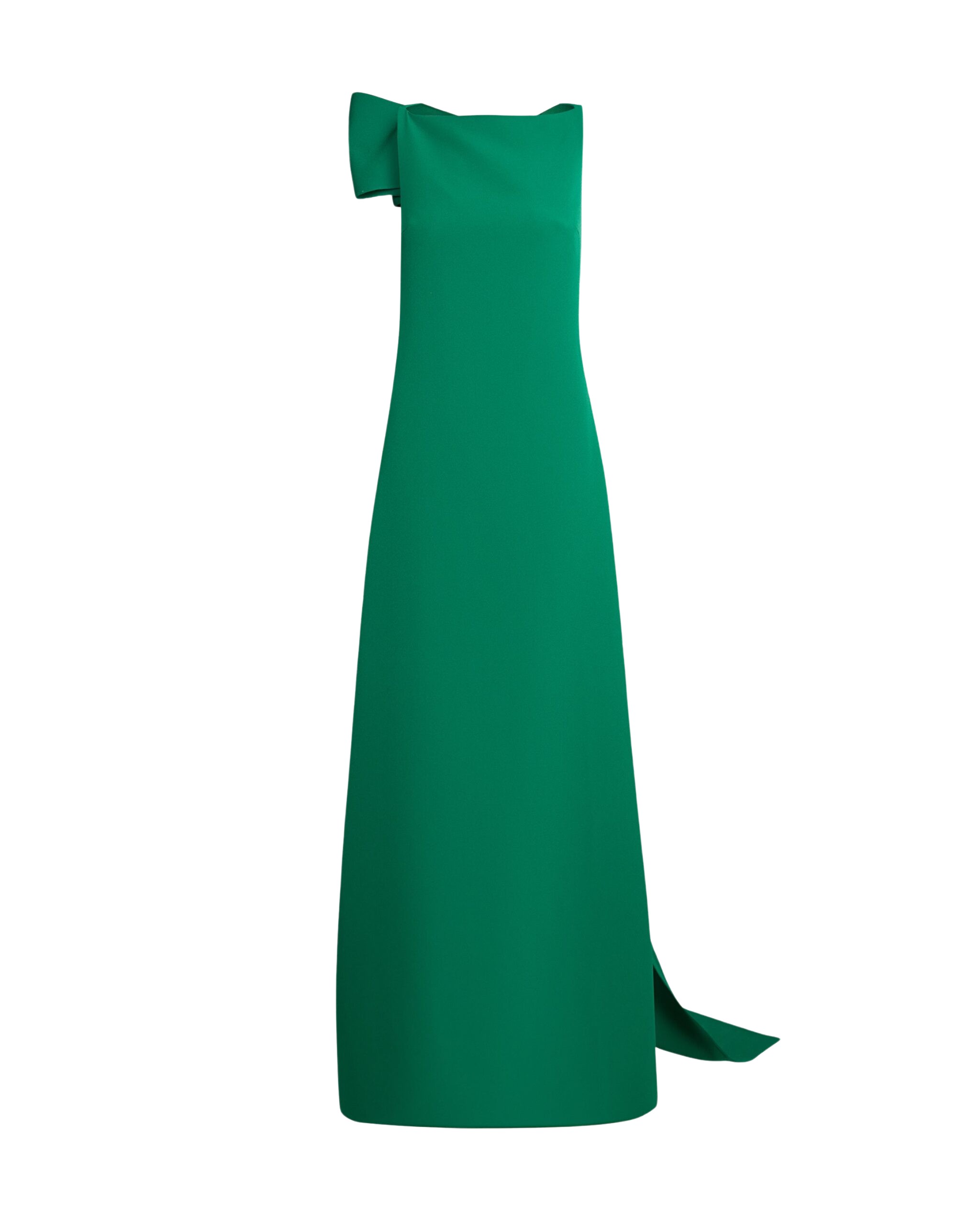 Safiyaa Mallory Long Dress In Jewel Green -  - Demi-Couture Evening Wear at Coveti