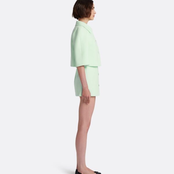Safiyaa Marci Jacket In Sea Glass -  - Demi-Couture Evening Wear at Coveti