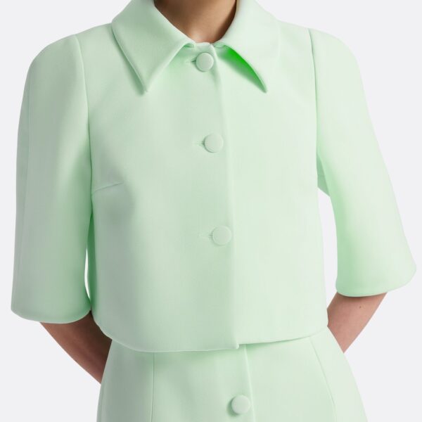 Safiyaa Marci Jacket In Sea Glass -  - Demi-Couture Evening Wear at Coveti