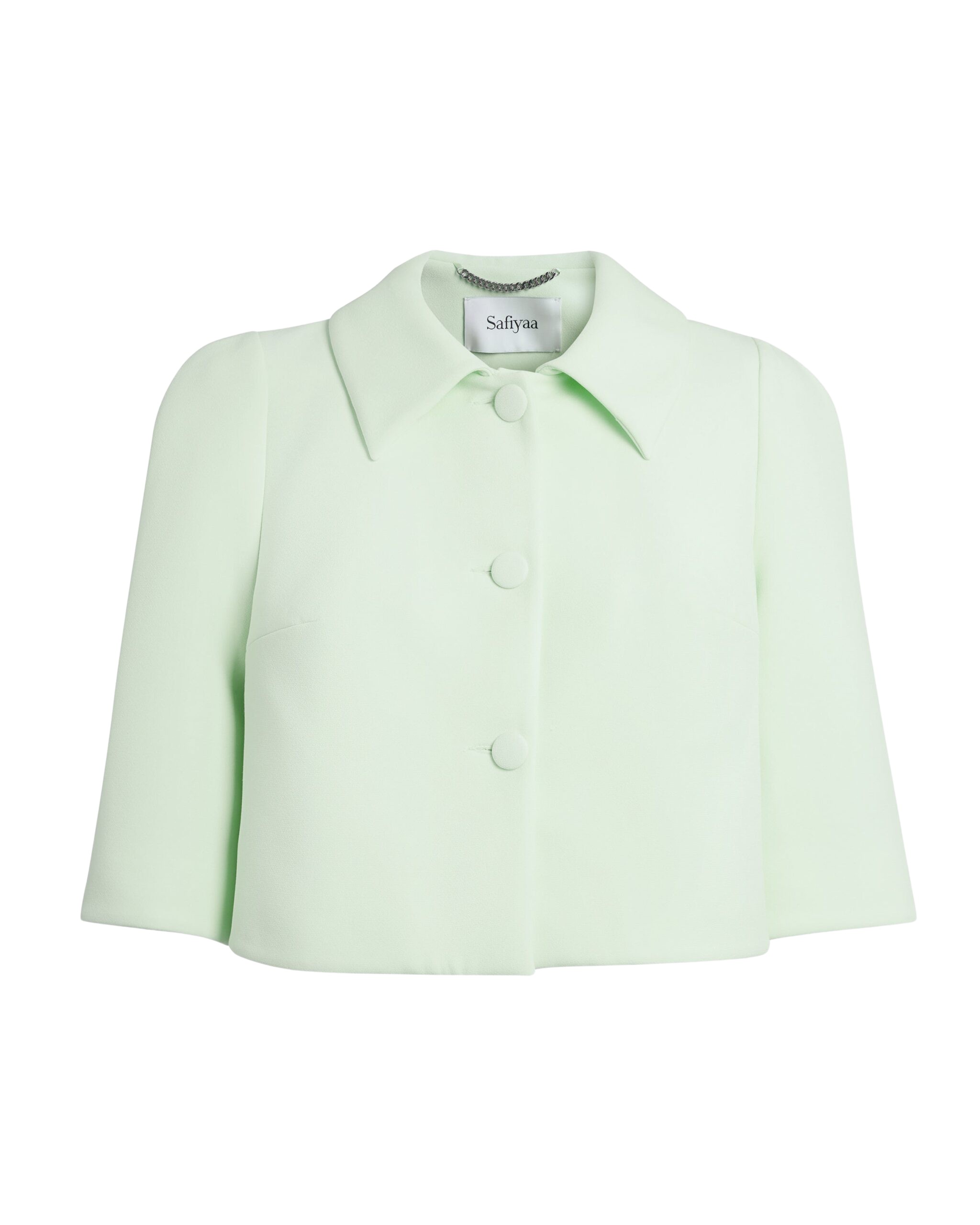 Safiyaa Marci Jacket In Sea Glass -  - Demi-Couture Evening Wear at Coveti