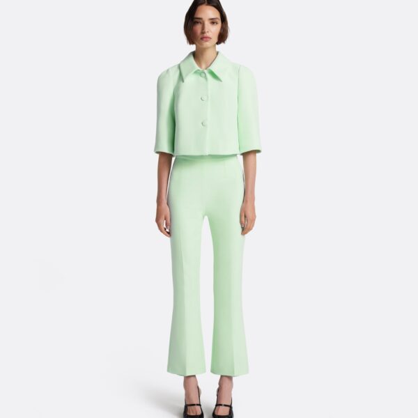 Safiyaa Mari Trouser In Sea Glass -  - Demi-Couture Evening Wear at Coveti