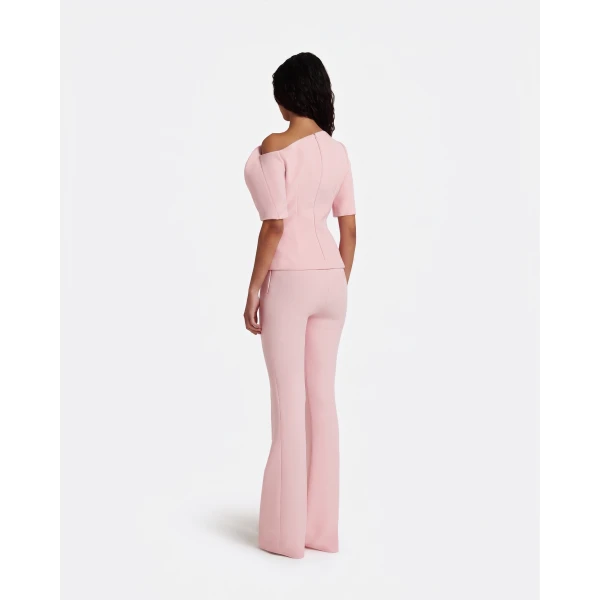 Safiyaa Marley Top In Lychee -  - Demi-Couture Evening Wear at Coveti