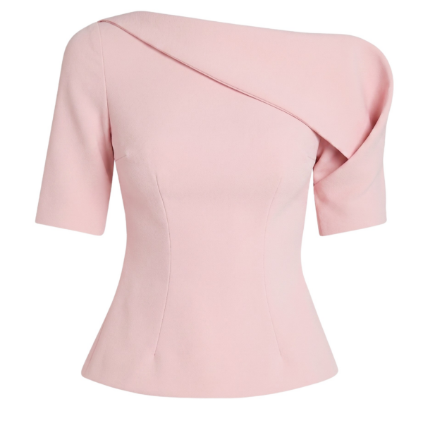 Safiyaa Marley Top In Lychee -  - Demi-Couture Evening Wear at Coveti