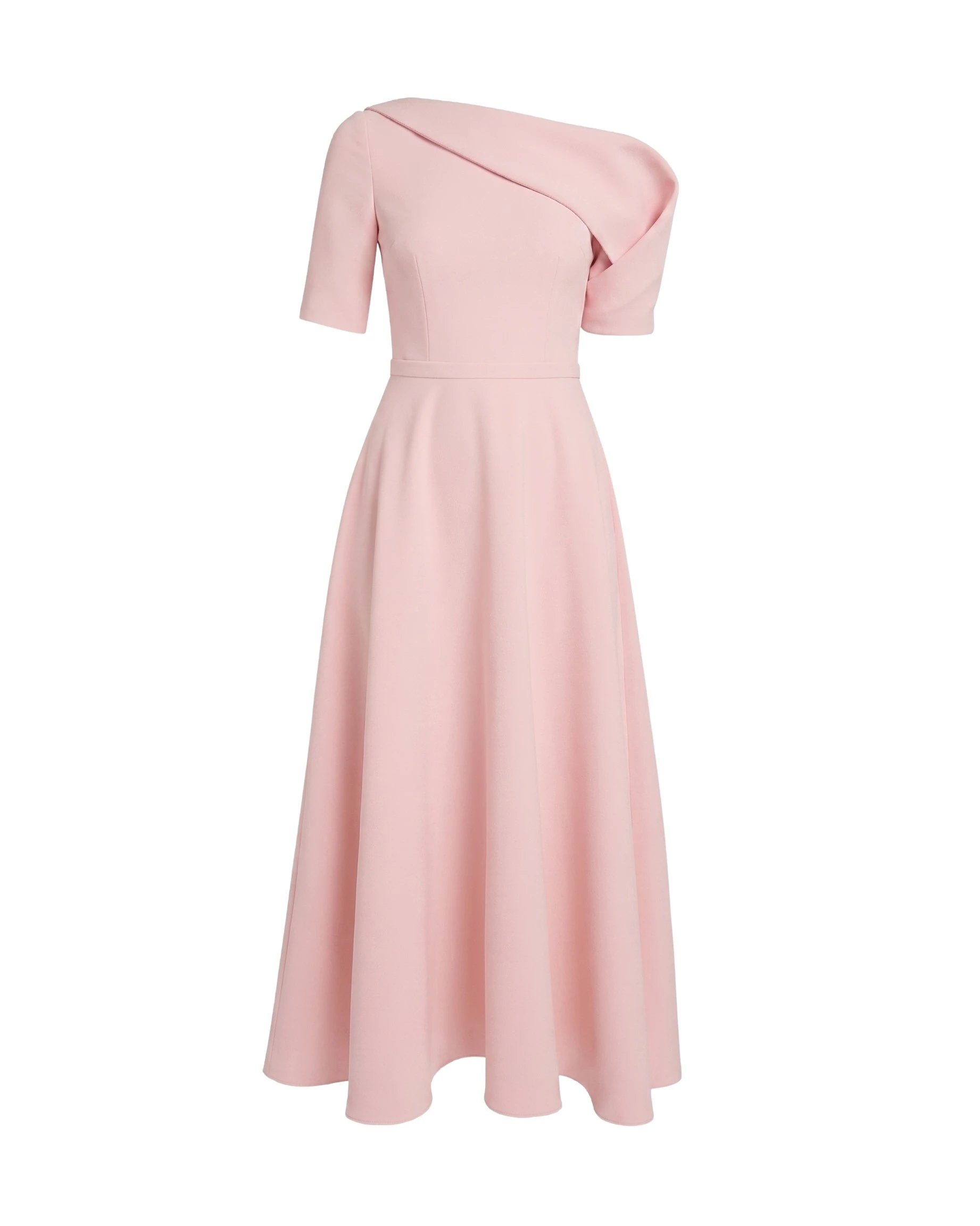 Safiyaa-Melinda-Midi-Dress-In-Lychee-Coveti84840_nobg Safiyaa Melinda Midi Dress In Lychee - - Demi-Couture Evening Wear at Coveti