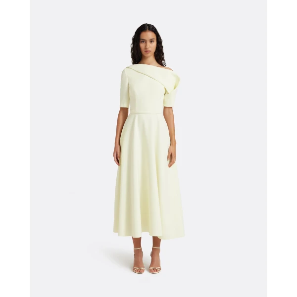 Safiyaa Melinda Midi Dress In Sorbet, view 3