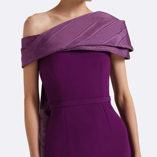 Safiyaa Phira Long Dress In Currant -  - Demi-Couture Evening Wear at Coveti