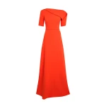 Safiyaa Stephanie Long Dress In Apple Red -  - Demi-Couture Evening Wear at Coveti