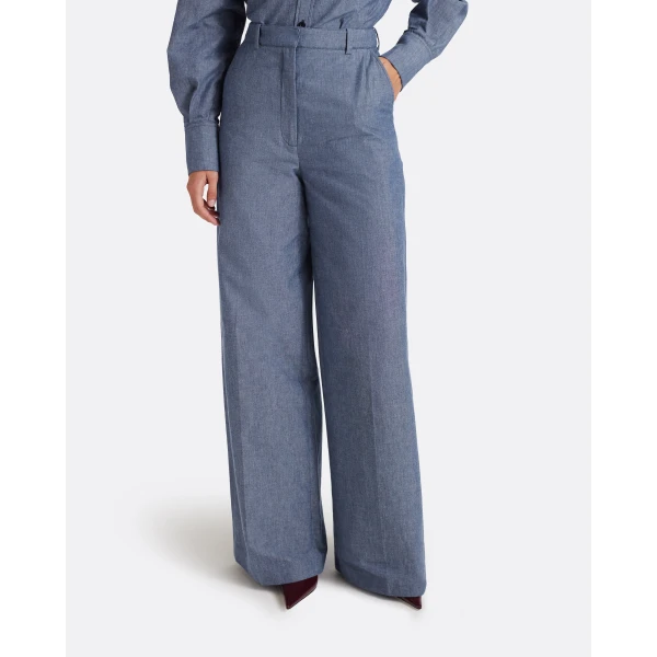 Safiyaa Touca Trouser In Blue Blend, view 5