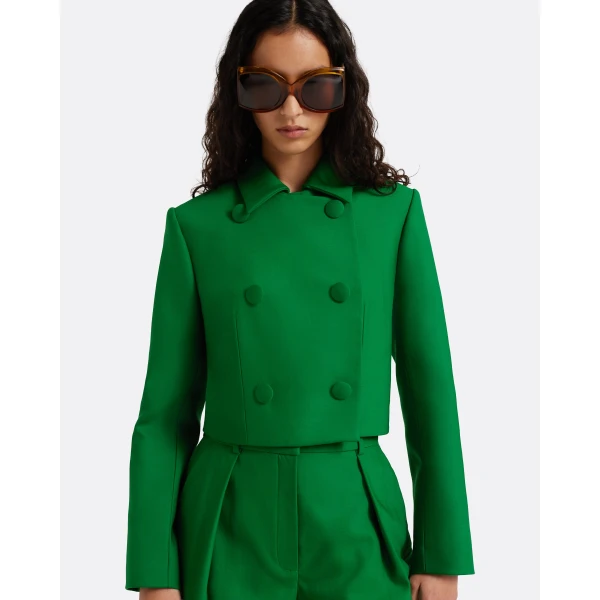 Safiyaa Yui Jacket In Blade Green, view 6