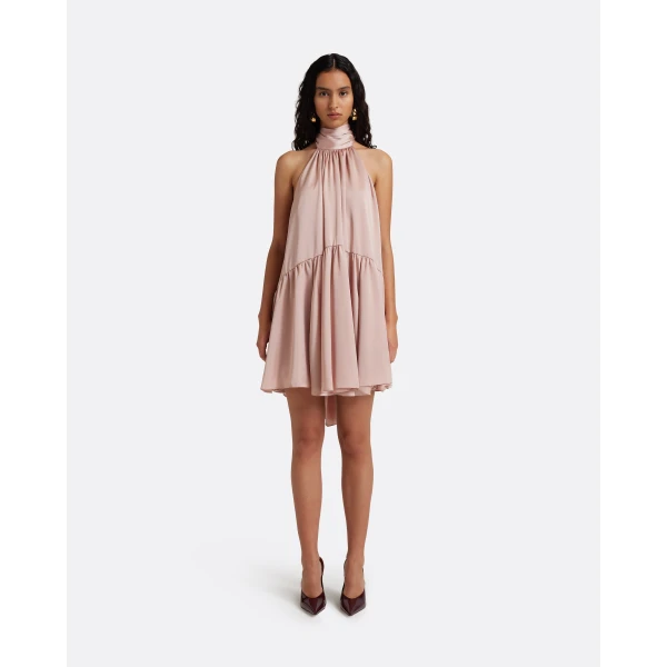 Safiyaa Zeila Mini Dress In Ballet Pink, view 3