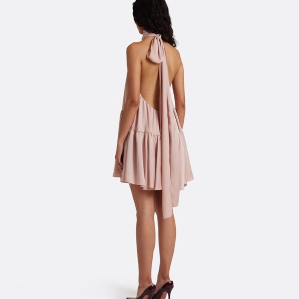 Safiyaa Zeila Mini Dress In Ballet Pink -  - Demi-Couture Evening Wear at Coveti