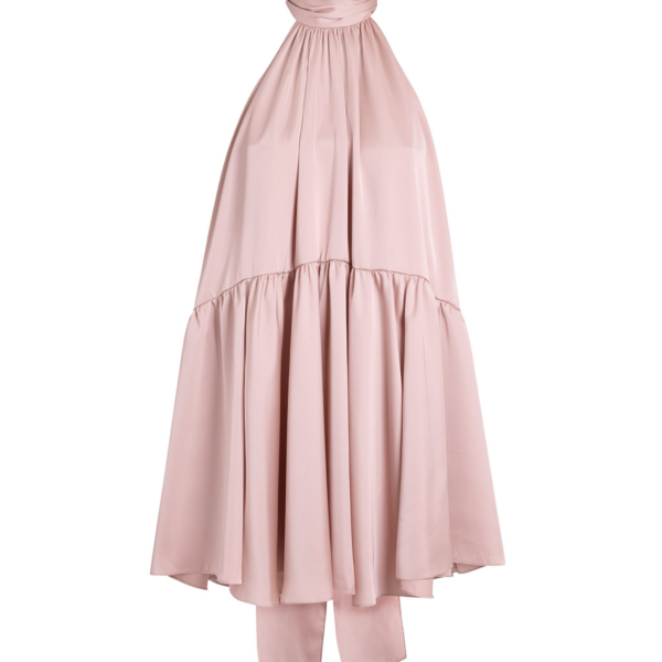 Safiyaa Zeila Mini Dress In Ballet Pink -  - Demi-Couture Evening Wear at Coveti